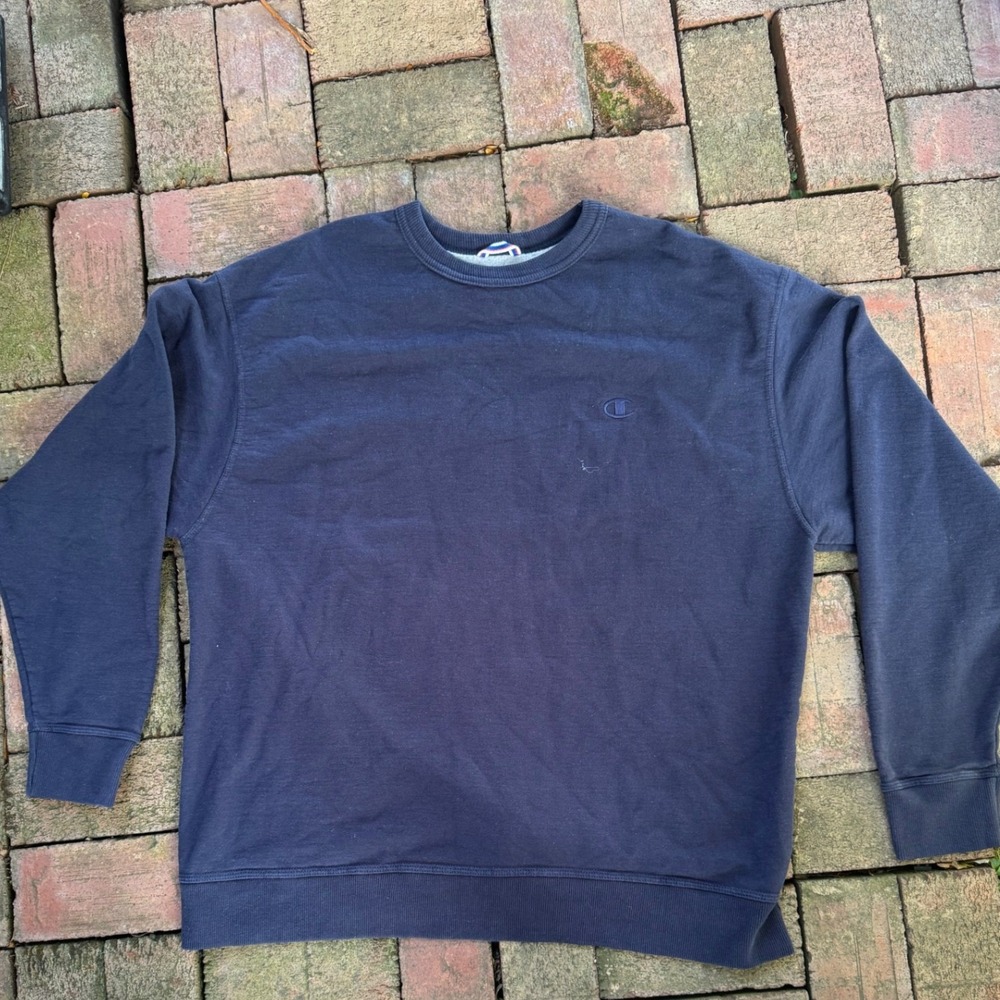 Champion Mens‎ Navy Blue Crewneck Sweatshirt XXL Authentic Athleticwear Fleece